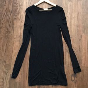 Alexander Wang long sleeve black dress